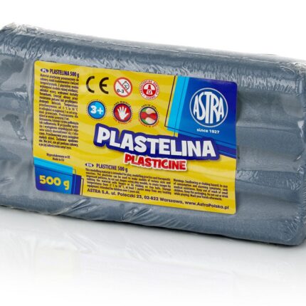 Plastelina metaliczna Astra 500g srebrna