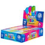 Gumka dwukolorowa neonowa ASTRA