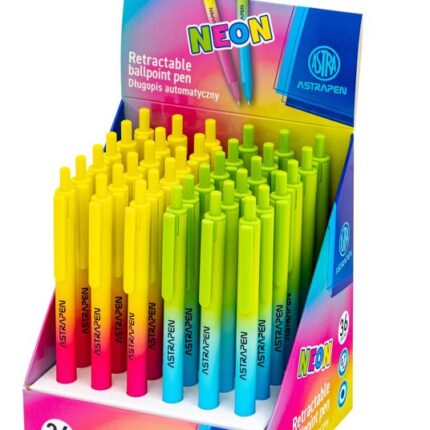 Długopis automatyczny soft touch 0,7 mm ASTRAPEN Gradient NEON