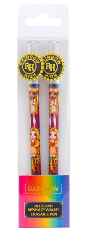 Długopis wymazywalny ze skuwką 0,5 mm RAINBOW HIGH - 2 szt. box Długopis wymazywalny ze skuwką 0,5 mm RAINBOW HIGH - 2 szt. box - obrazek 1