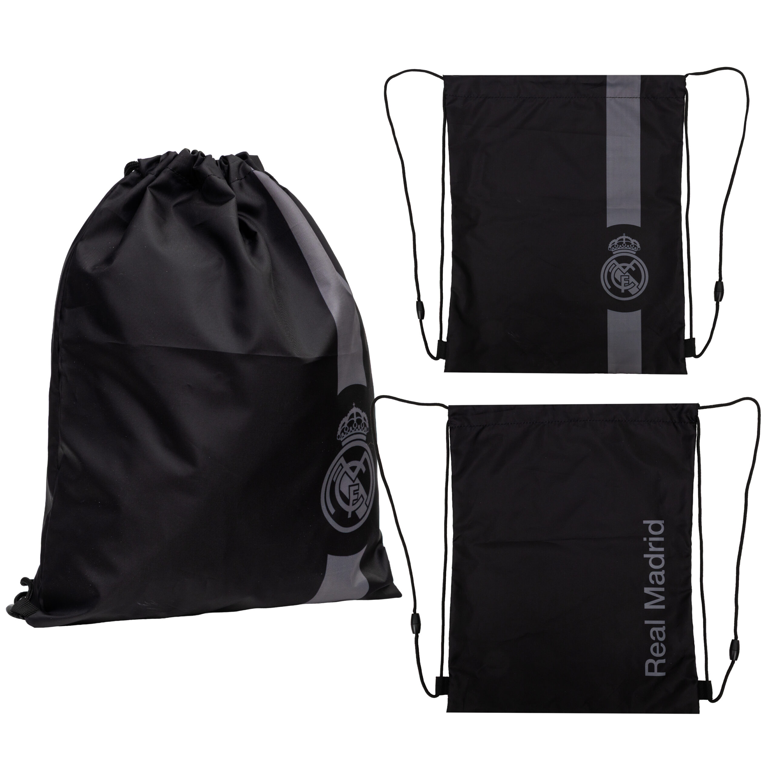 Worek na obuwie REAL MADRID BLACK, AD1 Worek na obuwie REAL MADRID BLACK, AD1 - obrazek 1