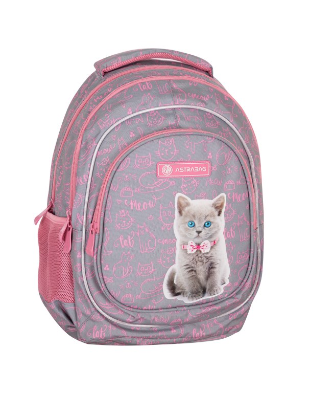PLECAK ASTRABAG PINKY KITTY, AB330 DLA DZIEWCZYNKI KLASA 1 - 3 PLECAK ASTRABAG PINKY KITTY, AB330 DLA DZIEWCZYNKI KLASA 1 - 3 - obrazek 1
