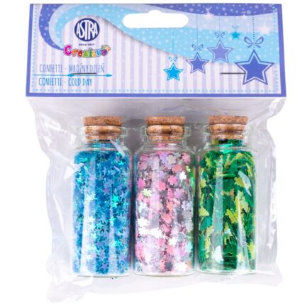 Confetti Creativo 3x10g buteleczki szklane - Mroźny dzień