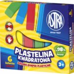 Plastelina Astra kwadratowa 6 kolorów