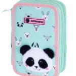Piórnik JUMBO potrójny z wyposażeniem ASTRABAG TEDDY PANDA, AC31