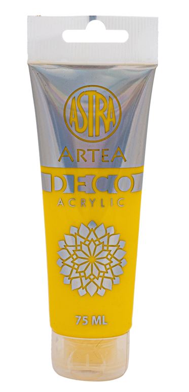 Farba akrylowa DECO ARTEA 75 ml tuba - Żółty Farba akrylowa DECO ARTEA 75 ml tuba - Żółty - obrazek 1