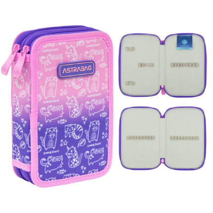 Piórnik podwójny bez wyposażenia ASTRABAG KITTY, AC2