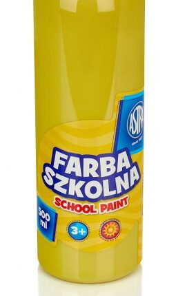 Farba szkolna Astra 500 ml - żółta