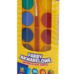 Farby akwarelowe Astra 12 kol - fi 30,0 mm w pudełku