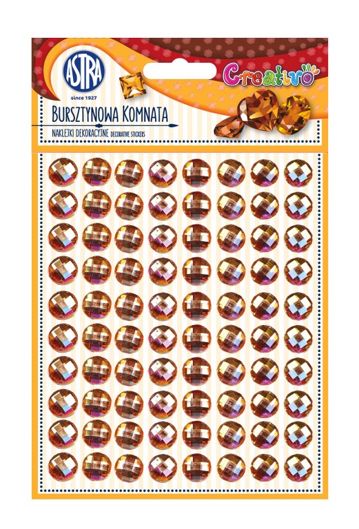 Naklejki dekoracyjne Creativo Astra złote 80 szt - Bursztynowa komnata Naklejki dekoracyjne Creativo Astra złote 80 szt - Bursztynowa komnata - obrazek 1