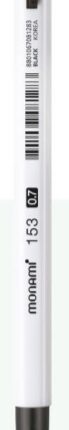 Długopis plastikowy 0,7 mm BP 153 MONAMI niebieski tusz - 50 szt. box