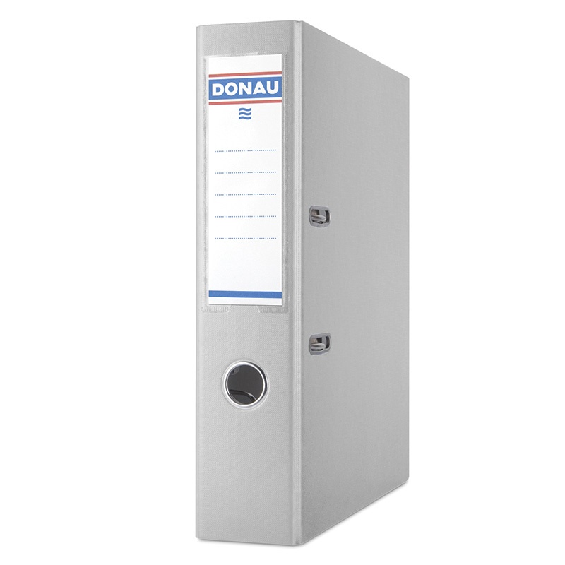 70465-18462-segregator_donau_premium_pp_a4_75mm_szary-800w Segregator DONAU Premium-S, PP, A4/75mm, szary - obrazek 1