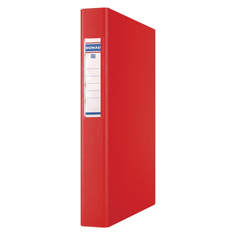71181-14695-segregator_ringowy_donau_pp_a4_2r_25mm_czerwon-800w Segregator ringowy DONAU, PP, A4/2R/25mm, czerwony - obrazek 1