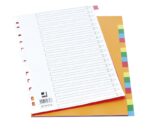 Przekładki Q-CONNECT, PP, A4, 225x297mm, 20 kart, mix kolorów - obrazek 2