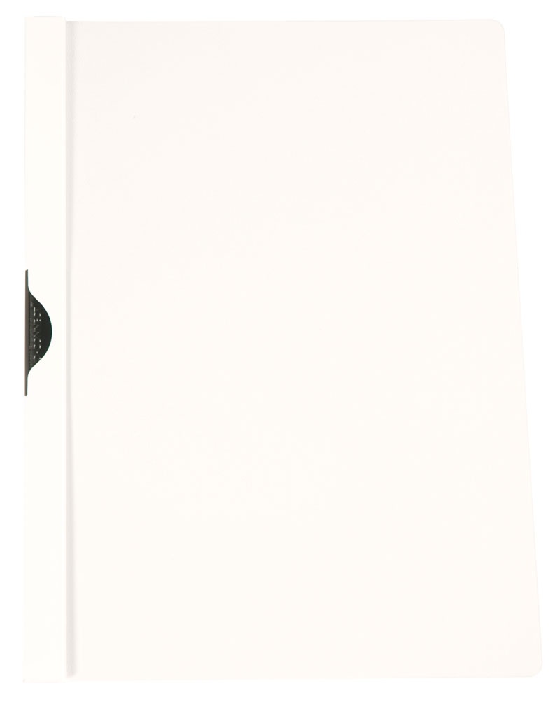71581-16775-skoroszyt_q_connect_z_metalowym_klipsem_pp_a4_-800w Skoroszyt Q-CONNECT z metalowym klipsem, PP, A4, 200/350mikr., biały - obrazek 1