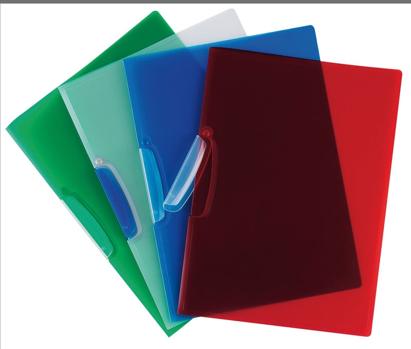 71596-16781-skoroszyt_q_connect_z_plastikowym_klipsem_pp_a-800w-1 Skoroszyt Q-CONNECT z plastikowym klipsem, PP, A4, 520mikr., transparentny zielony (opakowanie 25 szt.) - obrazek 1