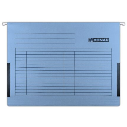 Teczka zawieszkowa DONAU z boczkami, A4, 230gsm, niebieska (opakowanie 5 szt.)