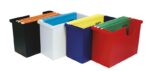 Mini archiwum DONAU z 5 teczkami, plastikowe, granatowe - obrazek 2