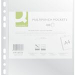 Koszulki na dokumenty Q-CONNECT, PP, A4, krystal, 50mikr., 100szt.