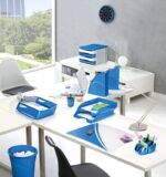Szufladka na biurko CEPPro Gloss Maxi, polistyren, niebieska - obrazek 2