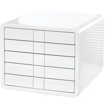 Zestaw 5 szufladek HAN iBox, ABS, A4, biały