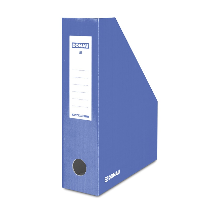 72343-18278-pojemnik_na_dokumenty_donau_karton_a4_80mm_lak-800w Pojemnik na dokumenty DONAU, karton, ścięty, A4/80mm, lakierowany, niebieski - obrazek 1