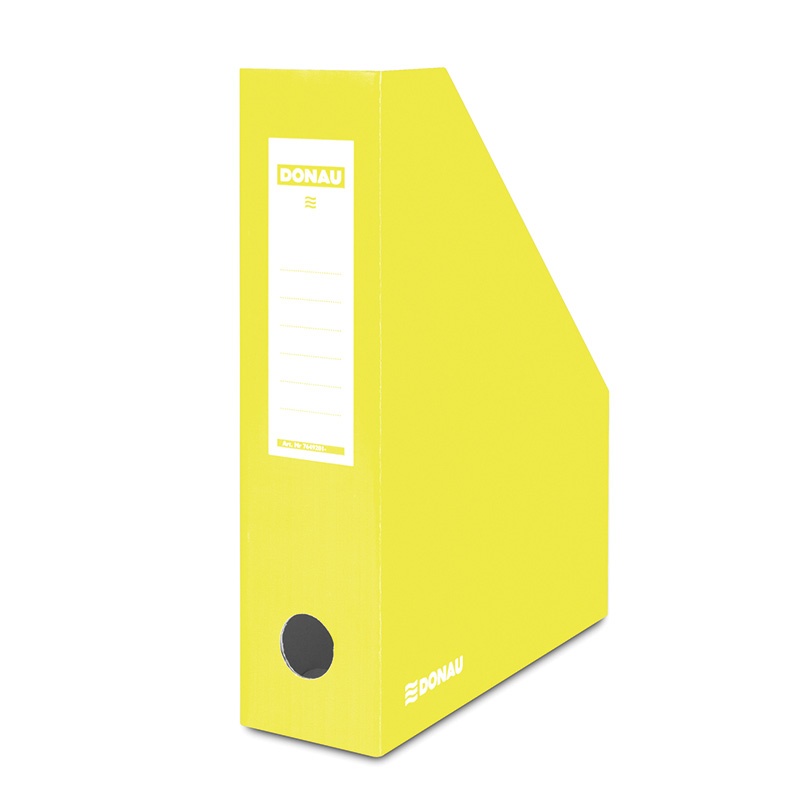 72347-18280-pojemnik_na_dokumenty_donau_karton_a4_80mm_lak-800w Pojemnik na dokumenty DONAU, karton, ścięty, A4/80mm, lakierowany, żółty - obrazek 1