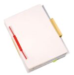Klipsy archiwizacyjne Q-CONNECT D-Clip, grubość pliku max. 8cm, czerwony - obrazek 2