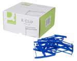 Klipsy archiwizacyjne Q-CONNECT E-Clip, grubość pliku max. 7cm, niebieski - obrazek 4