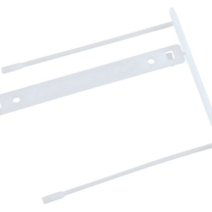 Klipsy archiwizacyjne Q-CONNECT Z-Clip, grubość pliku max. 7cm, biały (opakowanie 100 szt.)