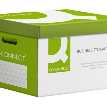 Pudło archiwizacyjne wzmocnione Q-CONNECT Power, karton, zbiorcze, zielone