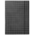 Teczka z gumką DONAU, karton, A4, 400gsm, 3-skrz., czarna w kratę