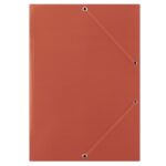 Teczka z gumką DONAU, karton, A4, 400gsm, 3-skrz., czerwona