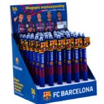 Długopis automatyczny wymazywalny z gumowym uchwytem 0,5 mm FC Barcelona