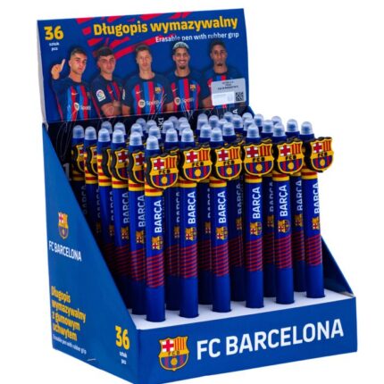 Długopis automatyczny wymazywalny z gumowym uchwytem 0,5 mm FC Barcelona