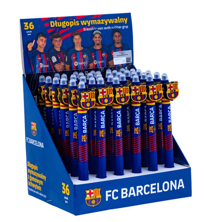 Długopis automatyczny wymazywalny z gumowym uchwytem 0,5 mm FC Barcelona Długopis automatyczny wymazywalny z gumowym uchwytem 0,5 mm FC Barcelona - obrazek 1