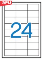 Etykiety usuwalne APLI, 64,6x33,8mm, prostokątne, białe - obrazek 2