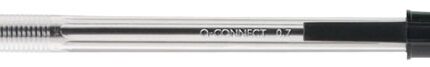 Długopis Q-CONNECT z wymiennym wkładem 0,7mm (linia), czarny (opakowanie 20 szt.)