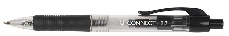 74223-17134-dlugopis_automatyczny_q_connect_1_0mm_czarny-800w Długopis automatyczny Q-CONNECT 0,7mm, czarny (opakowanie 10 szt.) - obrazek 1