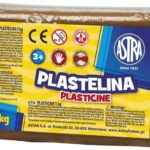 Plastelina Astra 1 kg brązowa