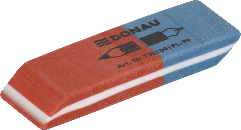 74541-13889-gumka_wielofunkcyjna_donau_57x19x8mm_niebiesko-800w Gumka wielofunkcyjna DONAU, 57x19x8mm, niebiesko-czerwona - obrazek 1