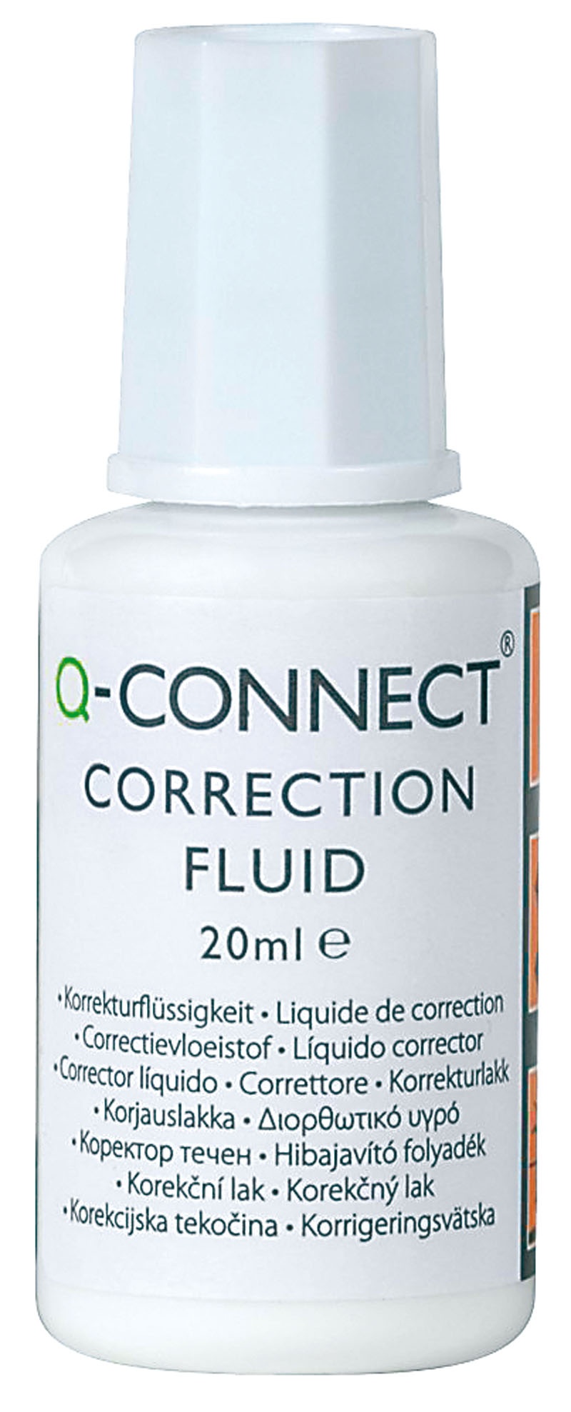 74579-17120-korektor_w_plynie_q_connect_z_pedzelkiem_20ml-800w Korektor w płynie Q-CONNECT z pędzelkiem, 20ml (opakowanie 10 szt.) - obrazek 1
