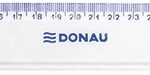 Linijka DONAU, 40cm, transparentna (opakowanie 20 szt.)