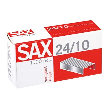 Zszywki SAX, 24/10, miedziane, 1000szt.