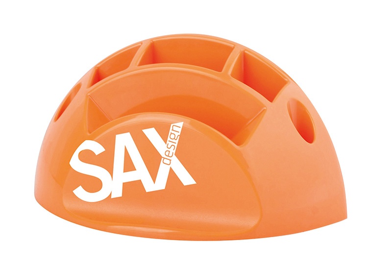 75542-17529-przybornik_na_biurko_sax_design_z_przegrodami_-800w Przybornik na biurko SAX Design, z przegrodami, pomarańczowy - obrazek 1