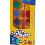 Farby akwarelowe Astra 12 kol - fi 23,5 mm w pudełku