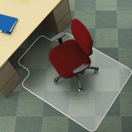 Mata pod krzesło Q-CONNECT, na dywany, 120x90cm, kształt T