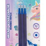 Wkłady wymazywalne niebieskie 0,6 mm ASTRAPEN Oops! UNICORN - 3 szt. blister