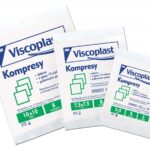 Jałowe kompresy gazowe VISCOPLAST, bawełniane, 17-nitkowe, 8 warstw 5x5cm, 3szt.