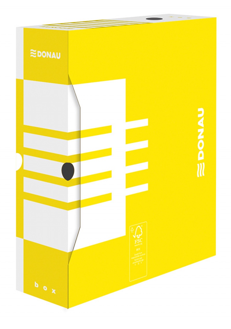 79463-18357-pudlo_archiwizacyjne_donau_karton_a4_100mm_zol-800w-1 Pudło archiwizacyjne DONAU, karton, A4/100mm, żółte (opakowanie 20 szt.) - obrazek 1